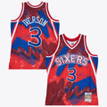 Philadelphia 76ers Mitchell & Ness Allen Iverson 1996 Hyper Hoops Swingman Jersey - Scarlet - Scarlet - image 1