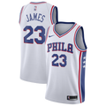 Philadelphia 76ers Nike Association Edition Swingman Jersey - White - Lebron James - Youth - White - image 1