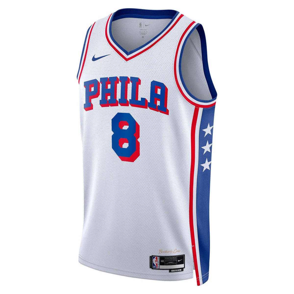 Philadelphia 76ers Nike Association Edition Swingman Jersey - White - Paul George - Unisex - White - image 3