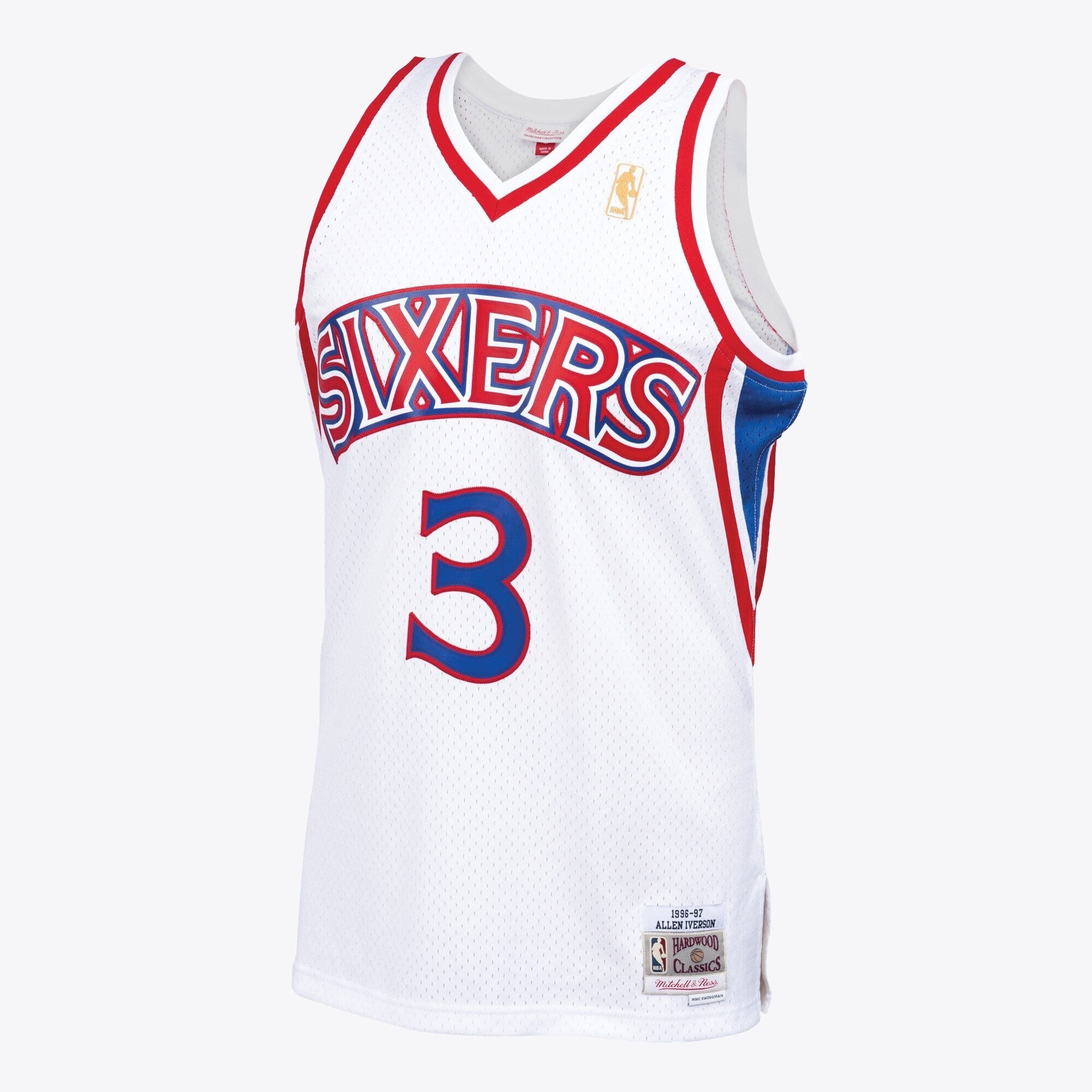 Philadelphia 76ers Allen Iverson 1996 Swingman Jersey by Mitchell & Ness - White - Mens - White - image 2