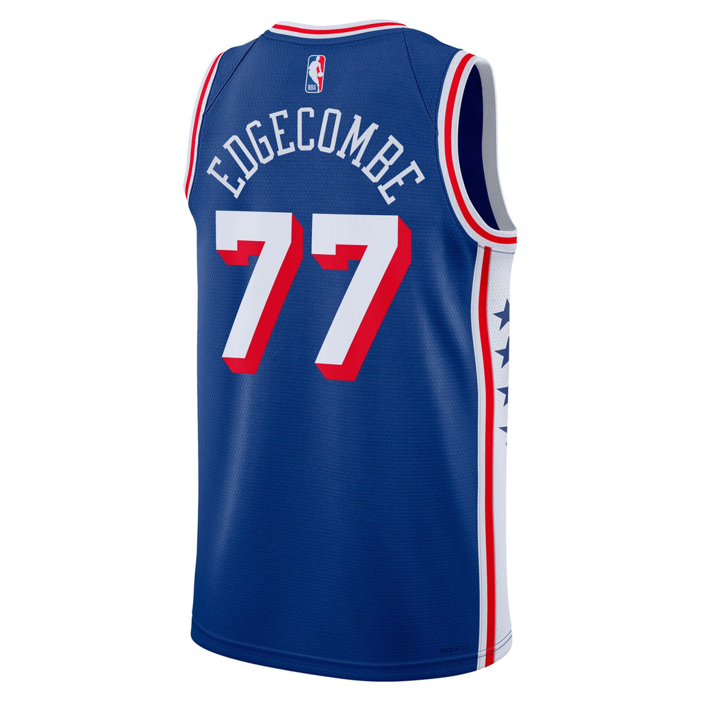 Philadelphia 76ers Nike Icon Edition Swingman Jersey - Royal - VJ Edgecombe - Unisex - Royal - image 4