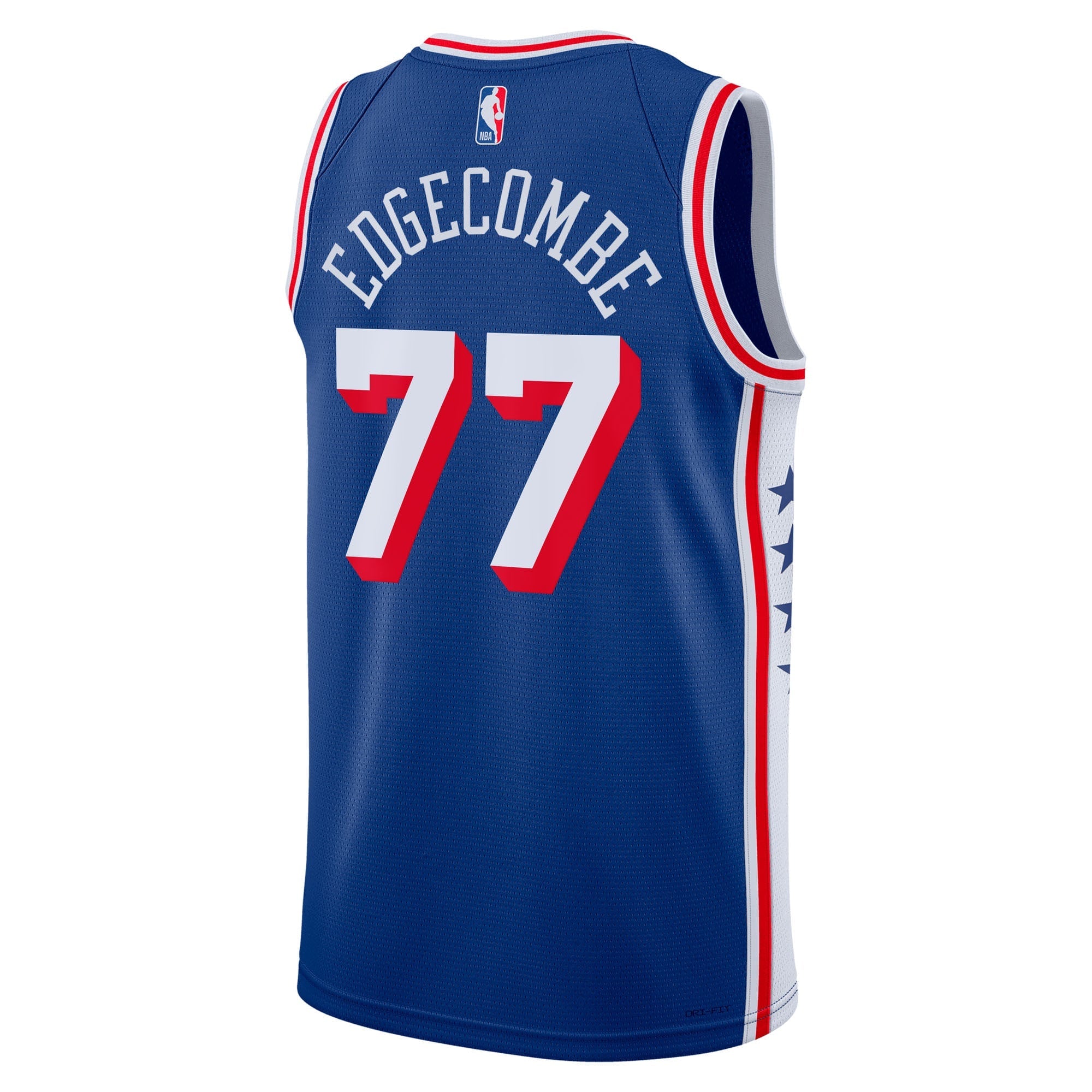 Philadelphia 76ers Nike Icon Edition Swingman Jersey - Royal - VJ Edgecombe - Unisex - Royal - image 4