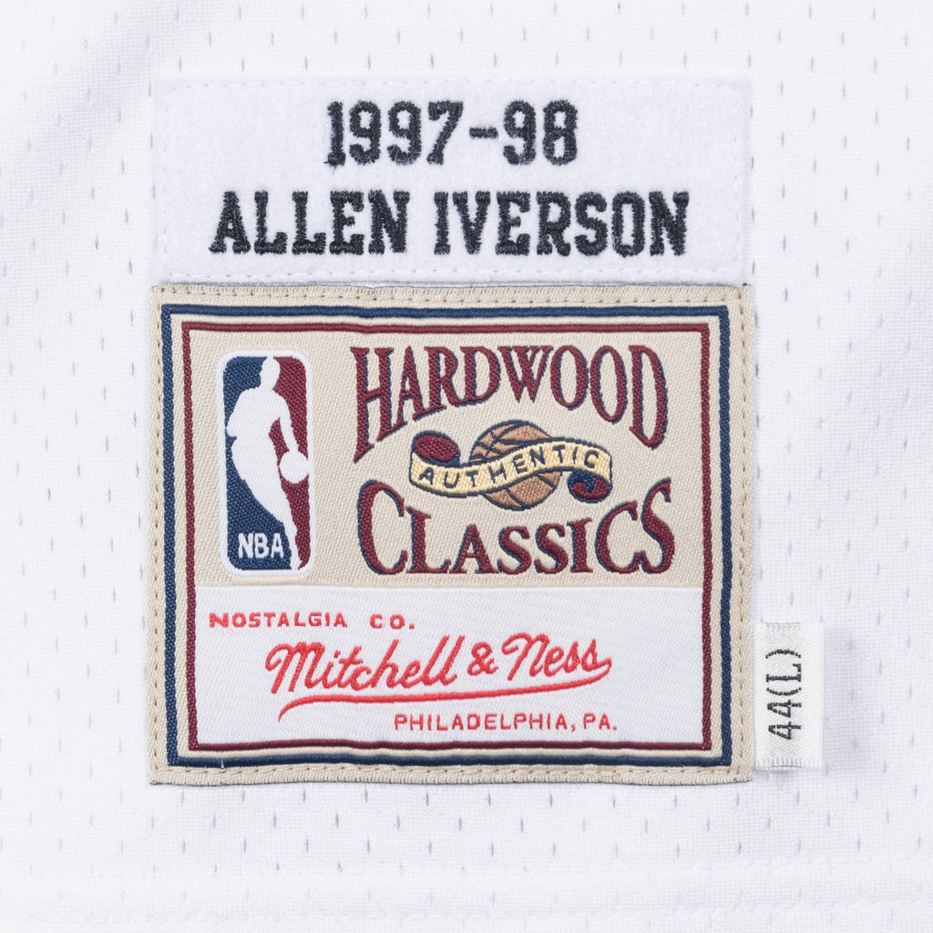 Philadelphia 76ers Mitchell & Ness Allen Iverson 1997 Authentic Jersey - White - White - image 5