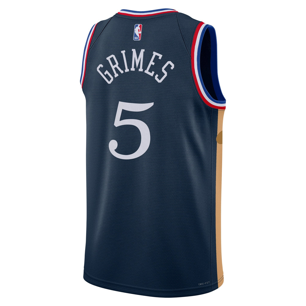 Philadelphia 76ers Nike 2025/26 City Edition Swingman Jersey - Navy - Quentin Grimes - Unisex - Navy - image 4