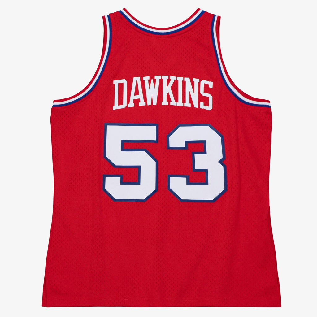 Philadelphia 76ers Mitchell & Ness Darryl Dawkins 1979 Dark Authentic Jersey - University Red - University Red - image 4