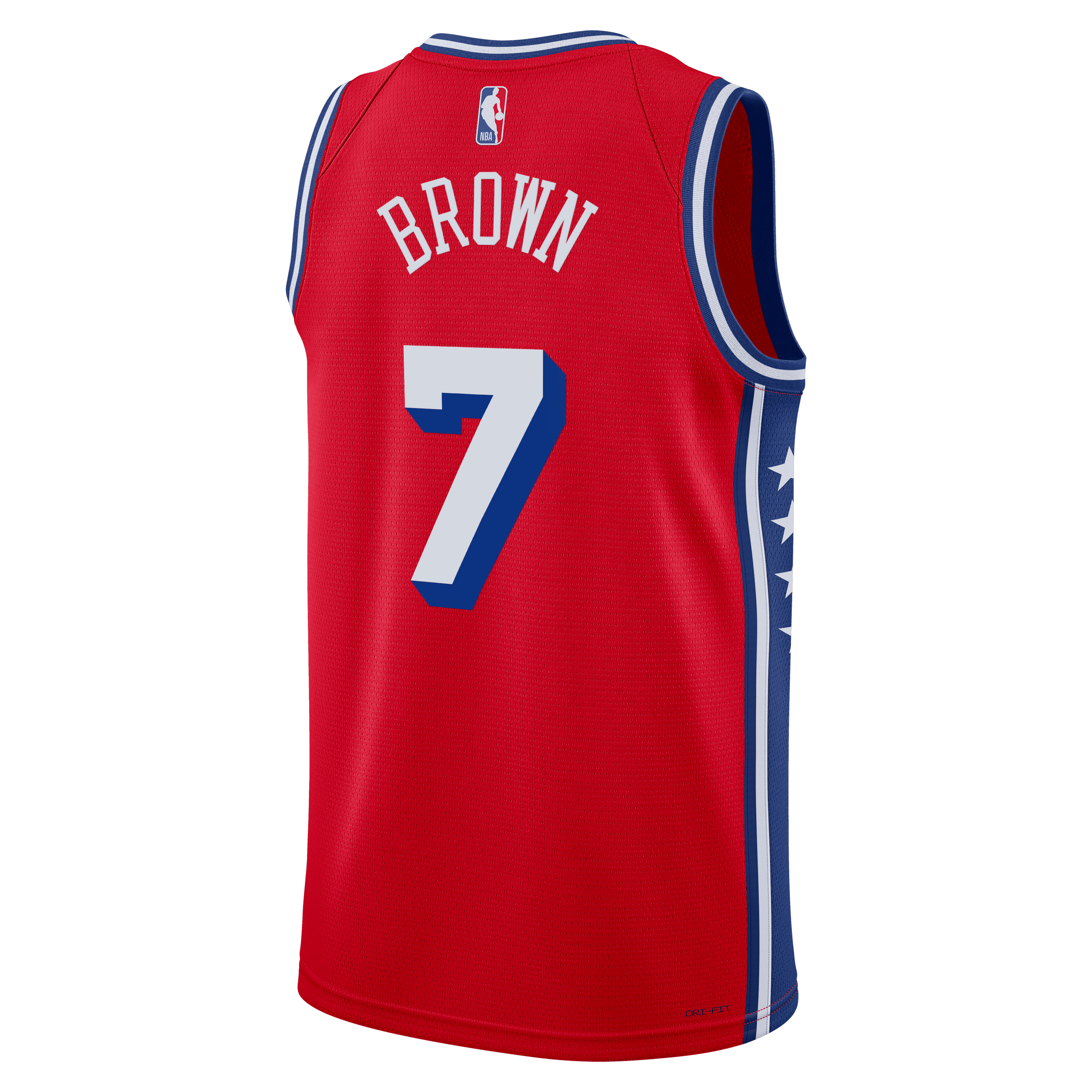 Philadelphia 76ers Jordan Brand Statement Edition Swingman Jersey - Red - Jaylen Brown - Unisex - Red - image 4