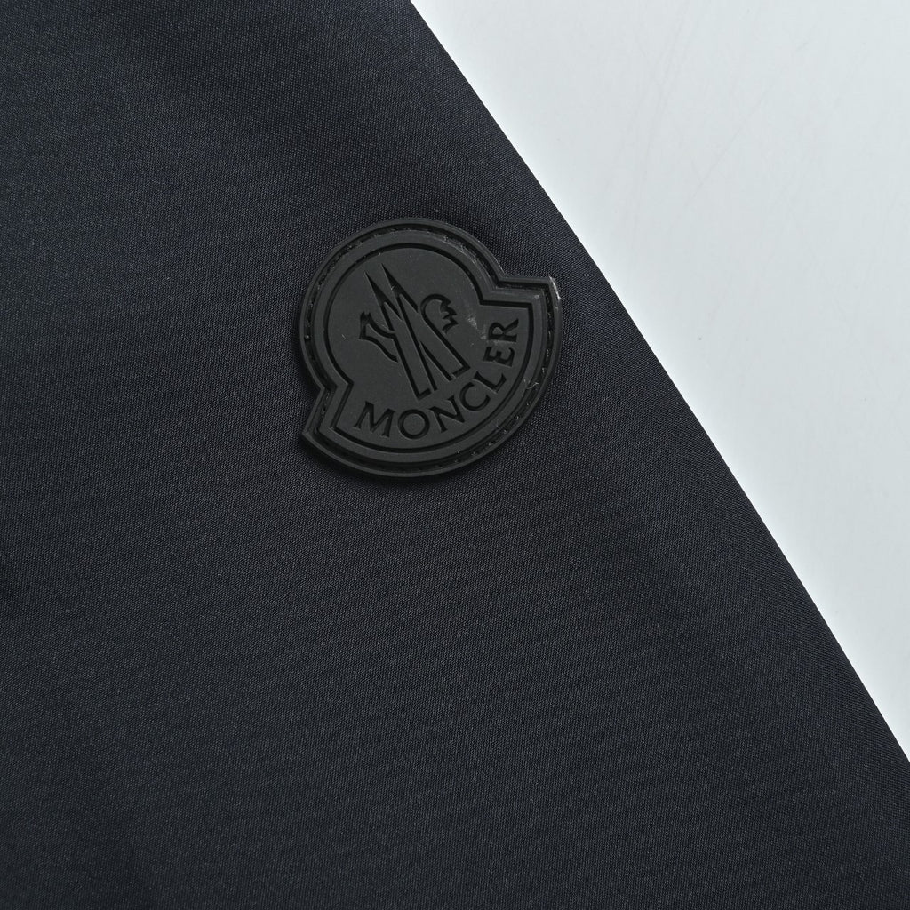 Moncler Sleeve-Patch Zip-Up Hooded Jacket