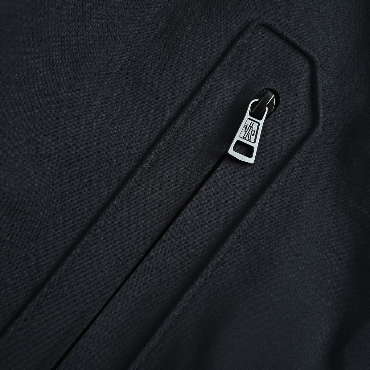 Moncler Sleeve-Patch Zip-Up Hooded Jacket