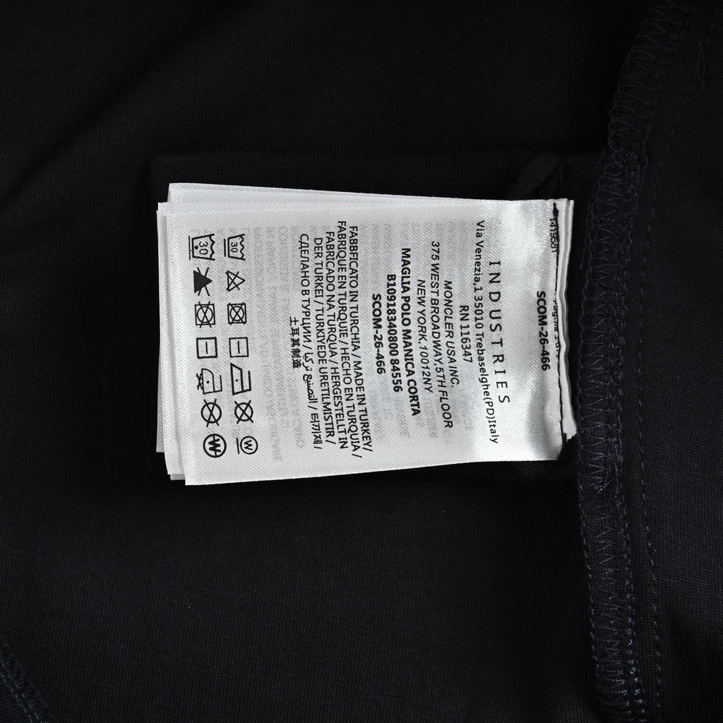 Moncler Leather-Logo Half-Zip Collared Sweatshirt