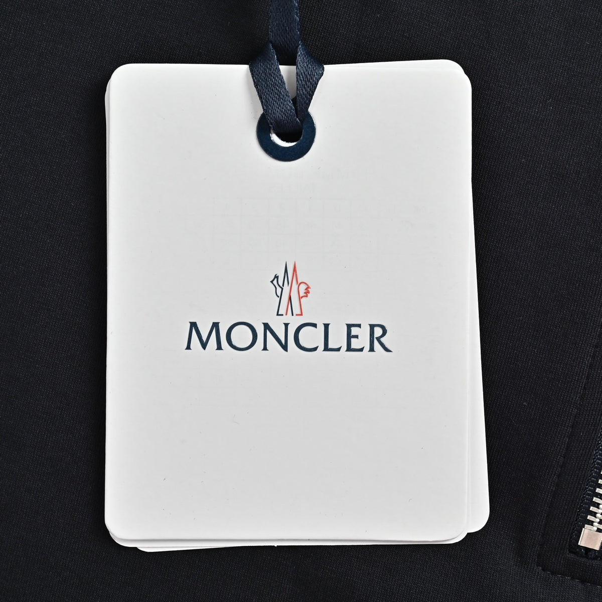Moncler Leather-Logo Half-Zip Collared Sweatshirt