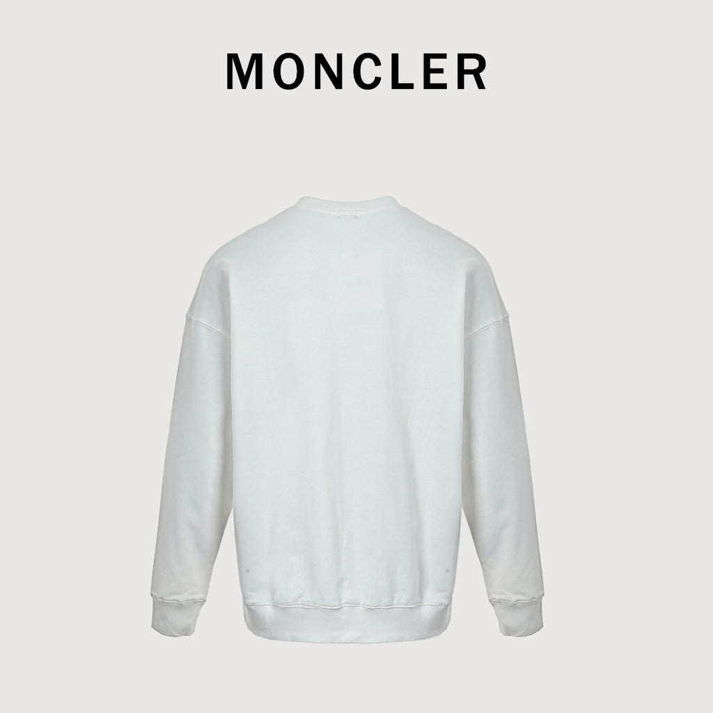 Moncler 26SS Double-Logo Embroidered Crewneck Sweatshirt