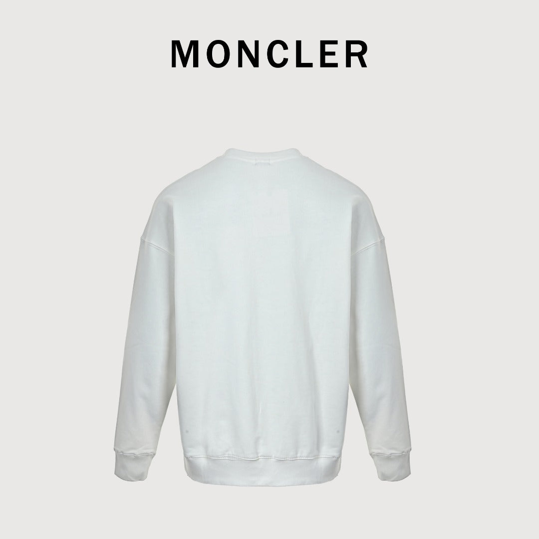 Moncler 26SS Double-Logo Embroidered Crewneck Sweatshirt