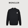 Moncler 26SS Black Double-Logo Embroidered Crewneck Sweatshirt