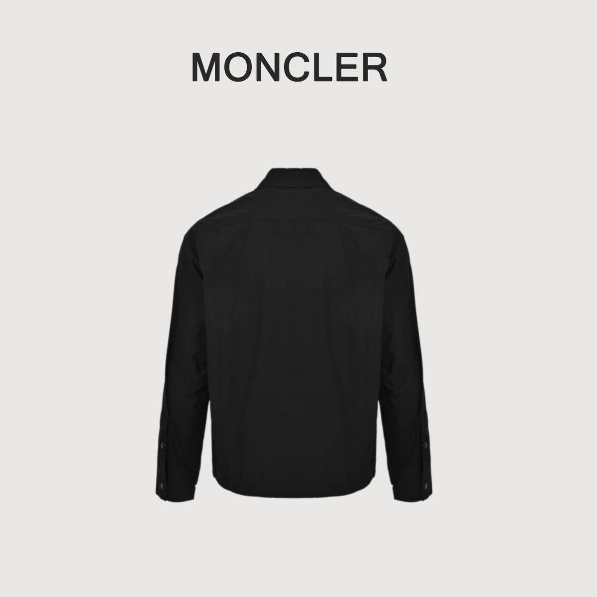 Moncler Black Arm-Logo Utility Zip Jacket