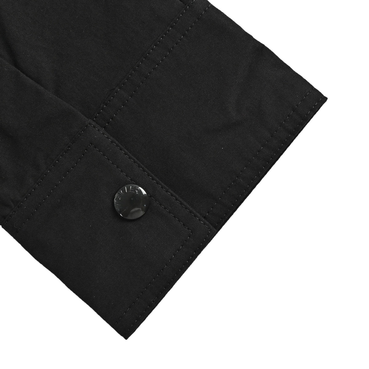 Moncler Black Arm-Logo Utility Zip Jacket