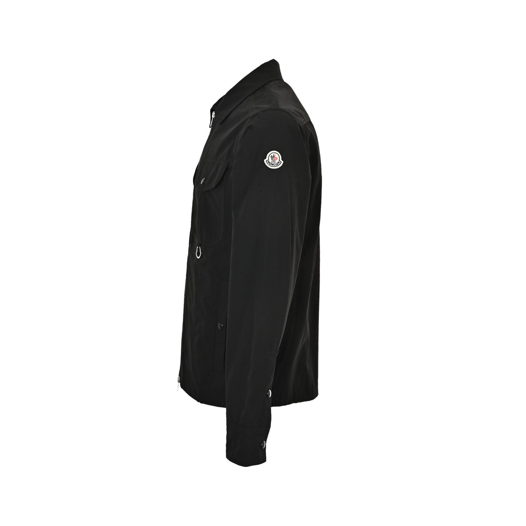 Moncler Black Arm-Logo Utility Zip Jacket