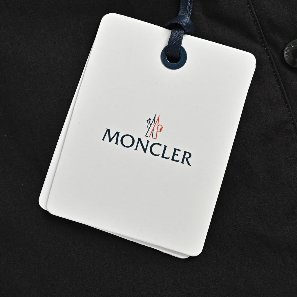 Moncler Black Arm-Logo Utility Zip Jacket