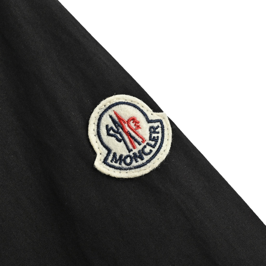 Moncler Black Arm-Logo Utility Zip Jacket