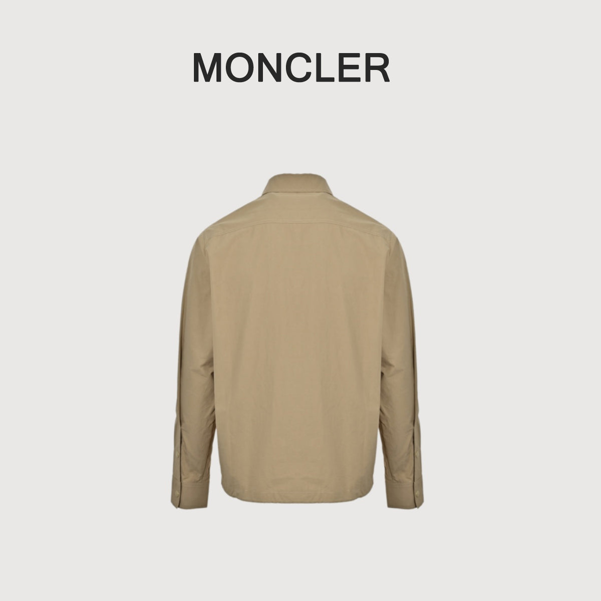 Moncler Khaki Arm-Logo Utility Zip Jacket