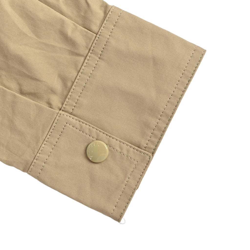 Moncler Khaki Arm-Logo Utility Zip Jacket