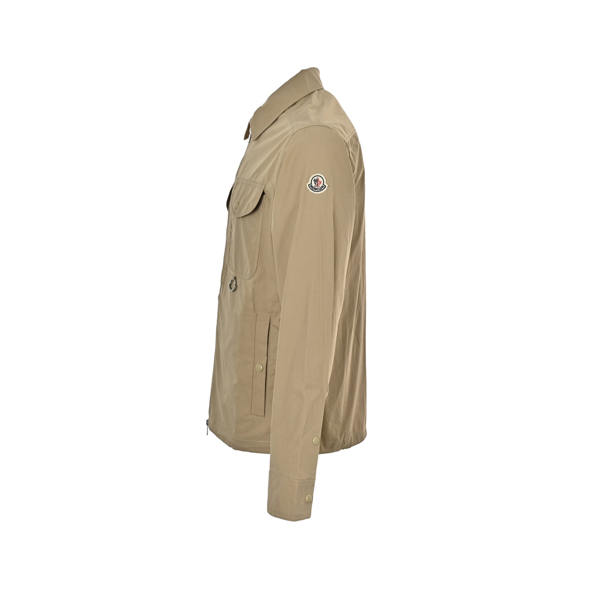 Moncler Khaki Arm-Logo Utility Zip Jacket