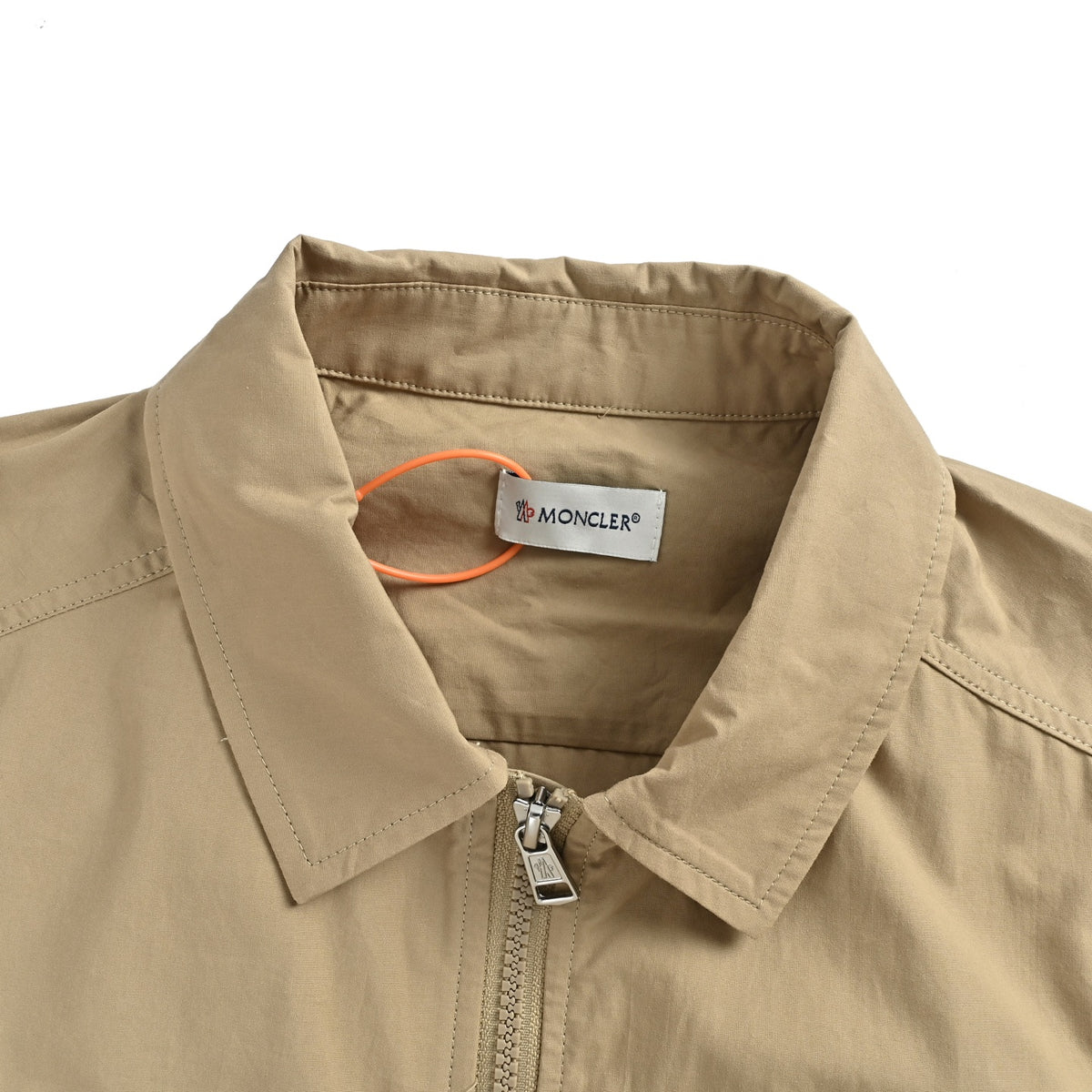 Moncler Khaki Arm-Logo Utility Zip Jacket