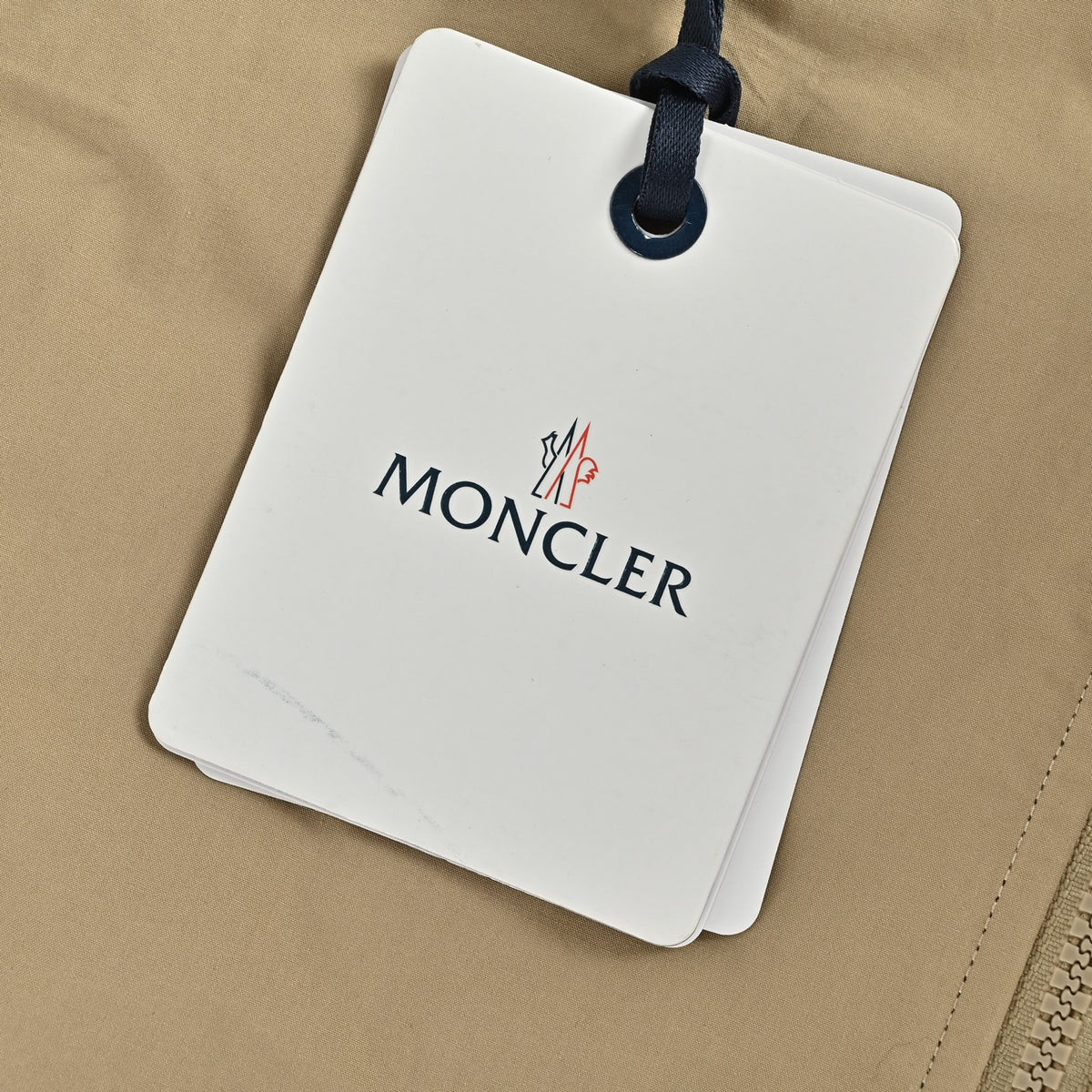 Moncler Khaki Arm-Logo Utility Zip Jacket