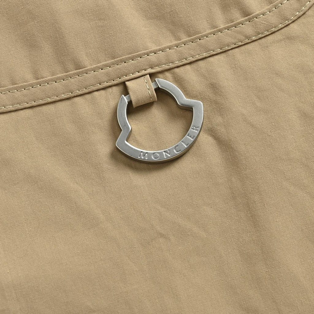 Moncler Khaki Arm-Logo Utility Zip Jacket