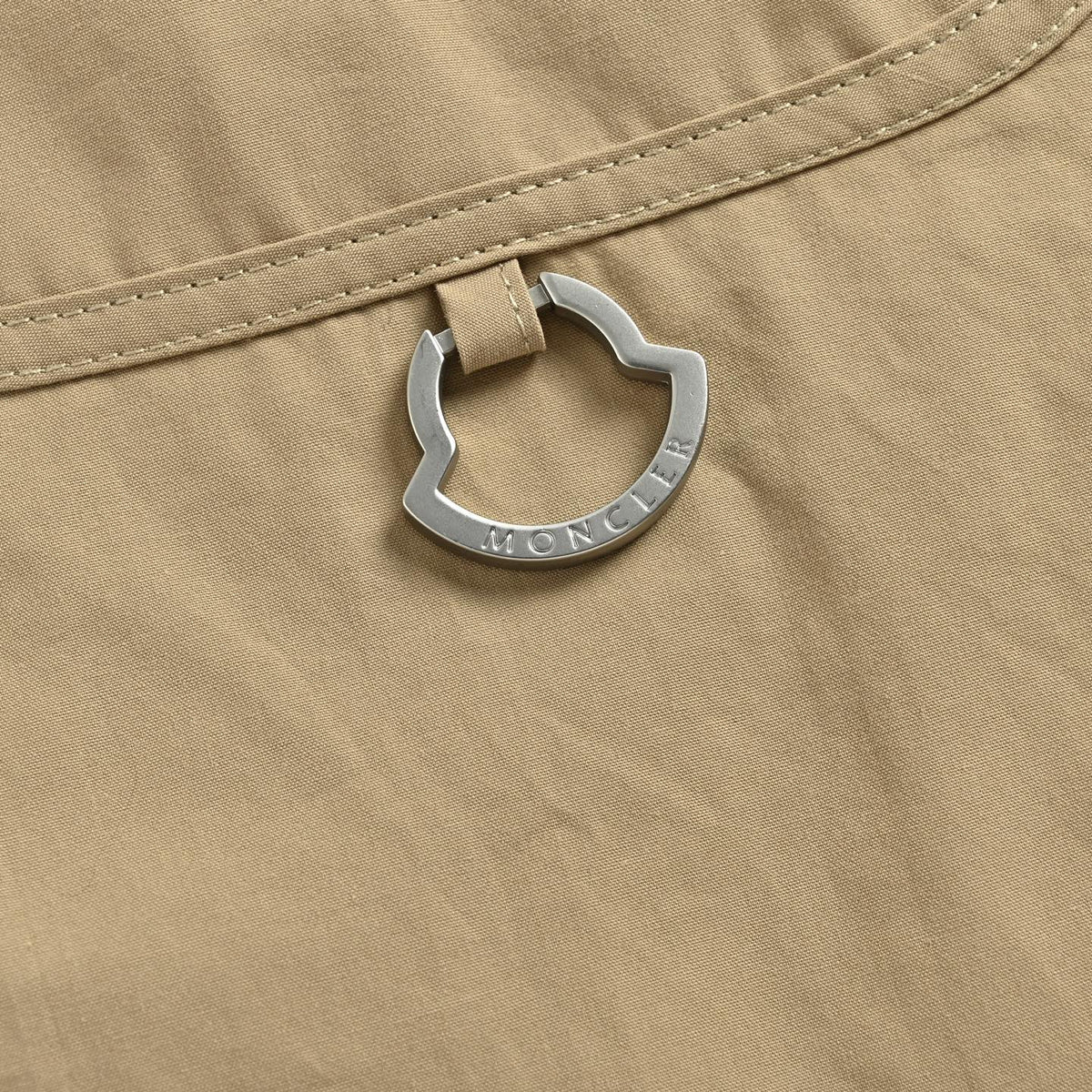 Moncler Khaki Arm-Logo Utility Zip Jacket