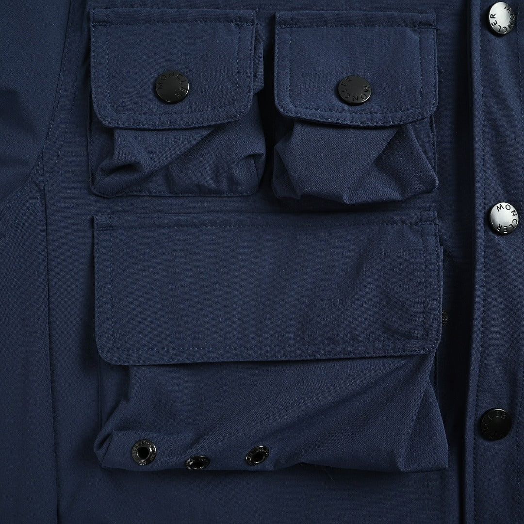 Moncler Grenoble Navy Detachable Utility Jacket