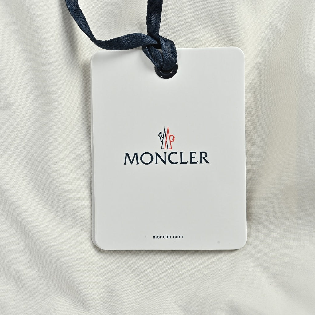 Moncler Embossed-Logo Light Hooded Zip Jacket