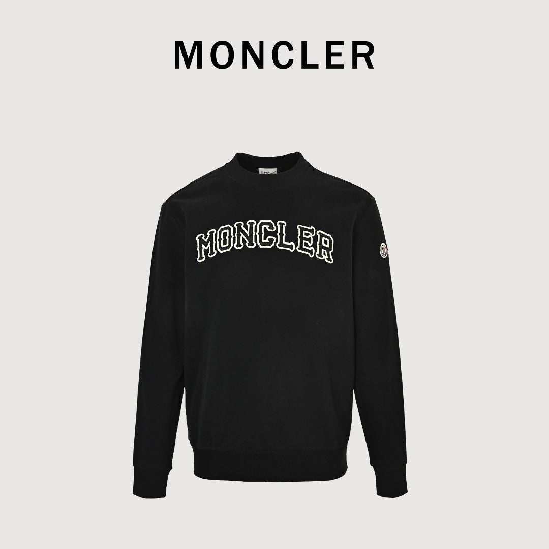 Moncler Embossed-Chest Logo Hooded Zip Jacket