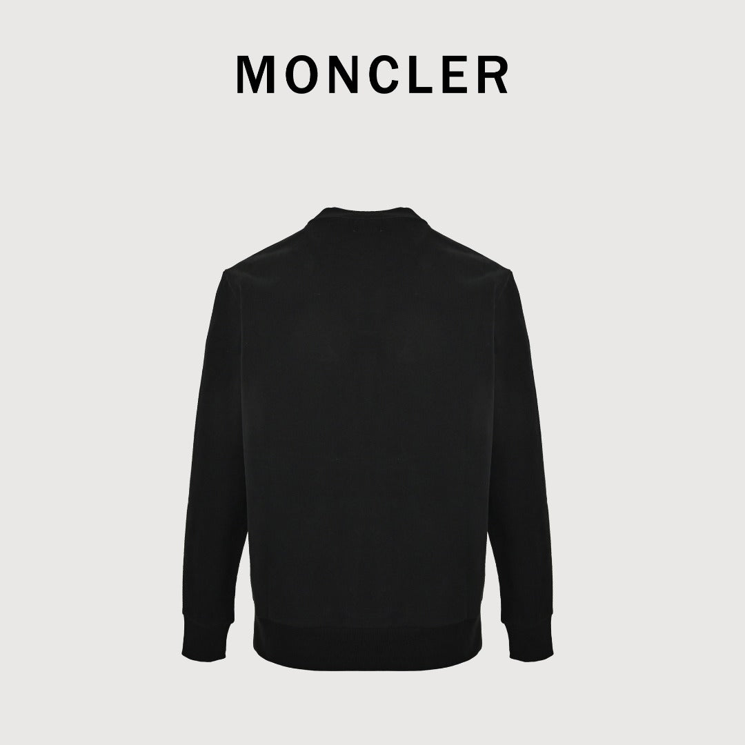 Moncler Embossed-Chest Logo Hooded Zip Jacket
