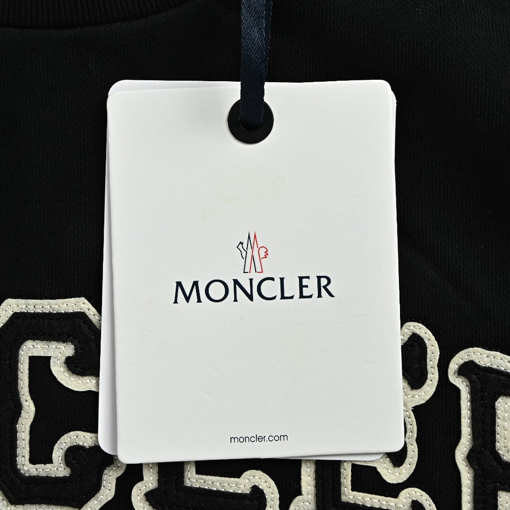 Moncler Embossed-Chest Logo Hooded Zip Jacket