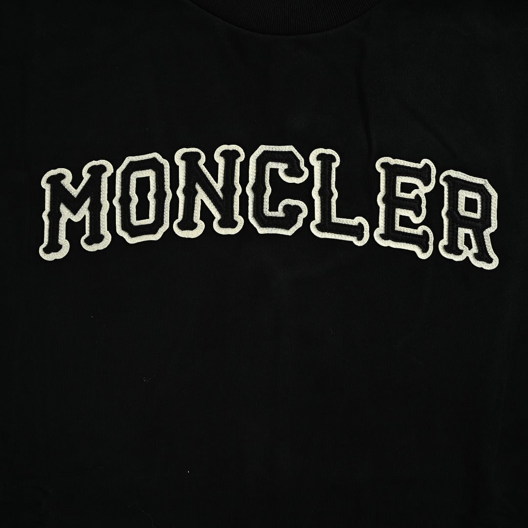 Moncler Embossed-Chest Logo Hooded Zip Jacket