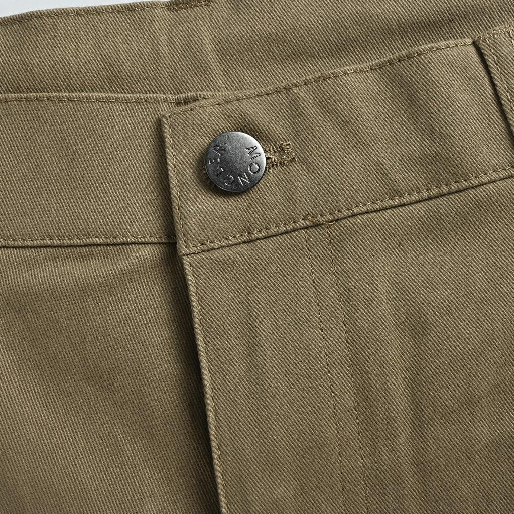 Moncler MC Khaki Straight-Leg Zip-Pocket Trousers