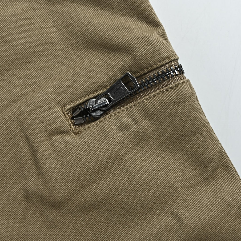 Moncler MC Khaki Straight-Leg Zip-Pocket Trousers