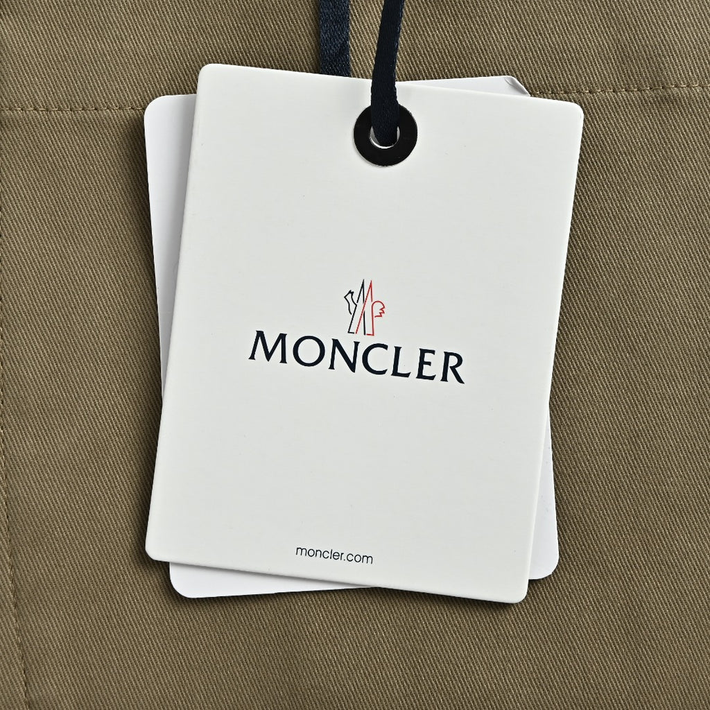 Moncler MC Khaki Straight-Leg Zip-Pocket Trousers