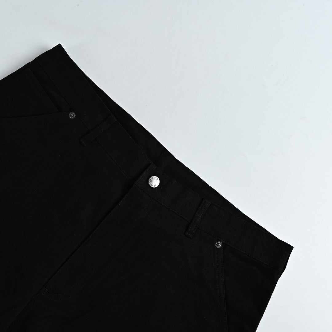 Moncler MC Black Zip-Pocket Straight-Leg Trousers