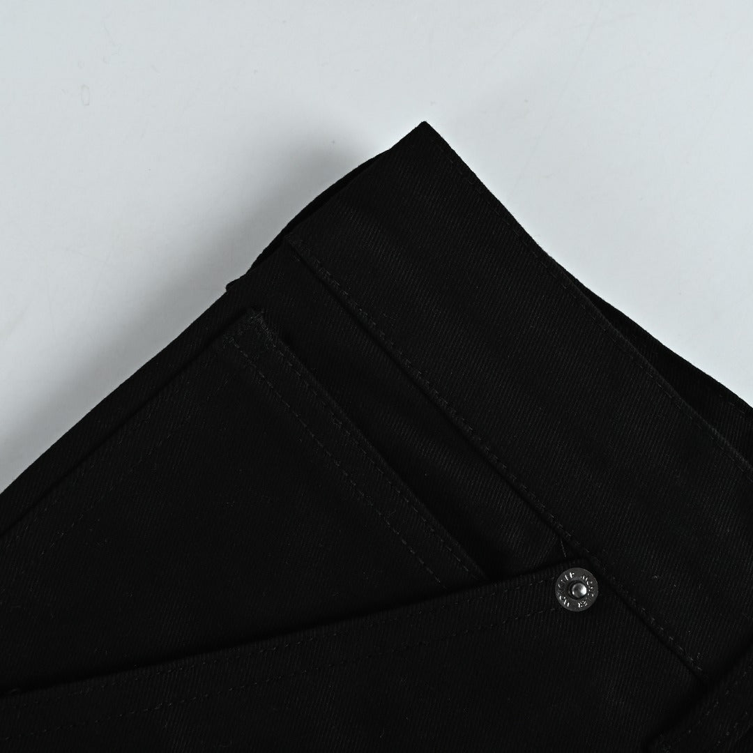 Moncler MC Black Zip-Pocket Straight-Leg Trousers