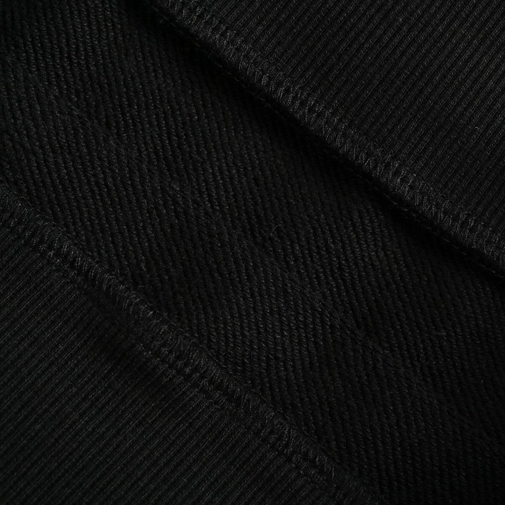Moncler MC Black Crewneck Sweatshirt with Embossed Pocket