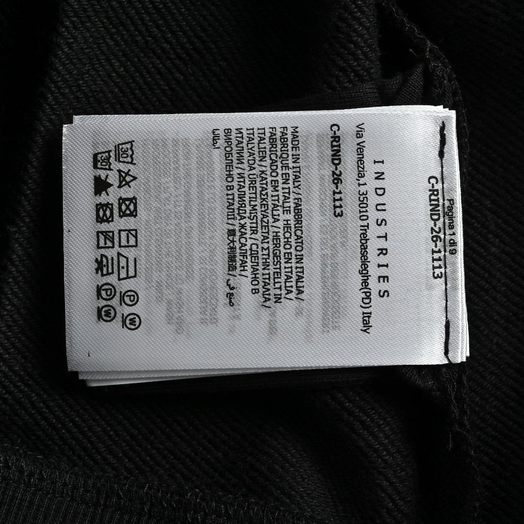 Moncler MC Black Crewneck Sweatshirt with Embossed Pocket