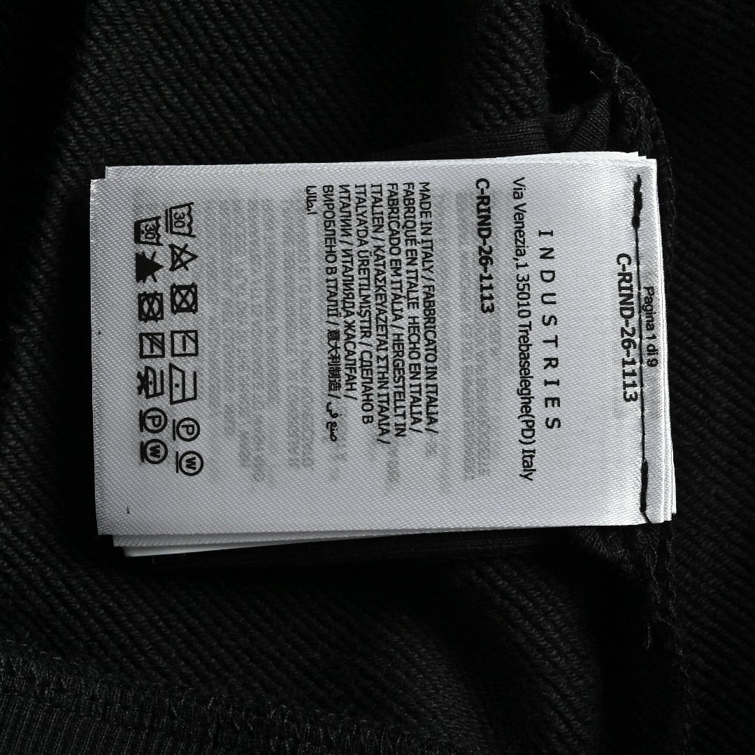 Moncler MC Black Crewneck Sweatshirt with Embossed Pocket
