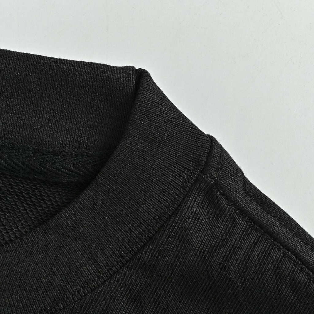 Moncler 26SS Black Contrast-Logo Crewneck Sweatshirt