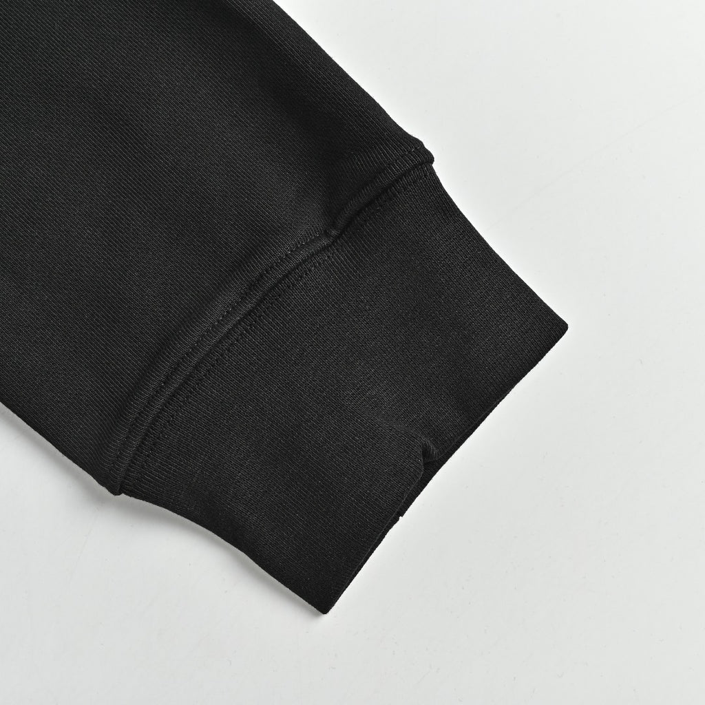 Moncler 26SS Black Contrast-Logo Crewneck Sweatshirt