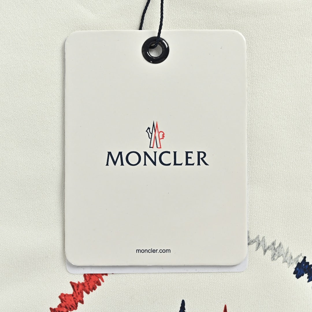 Moncler 26SS White Contrast-Logo Crewneck Sweatshirt