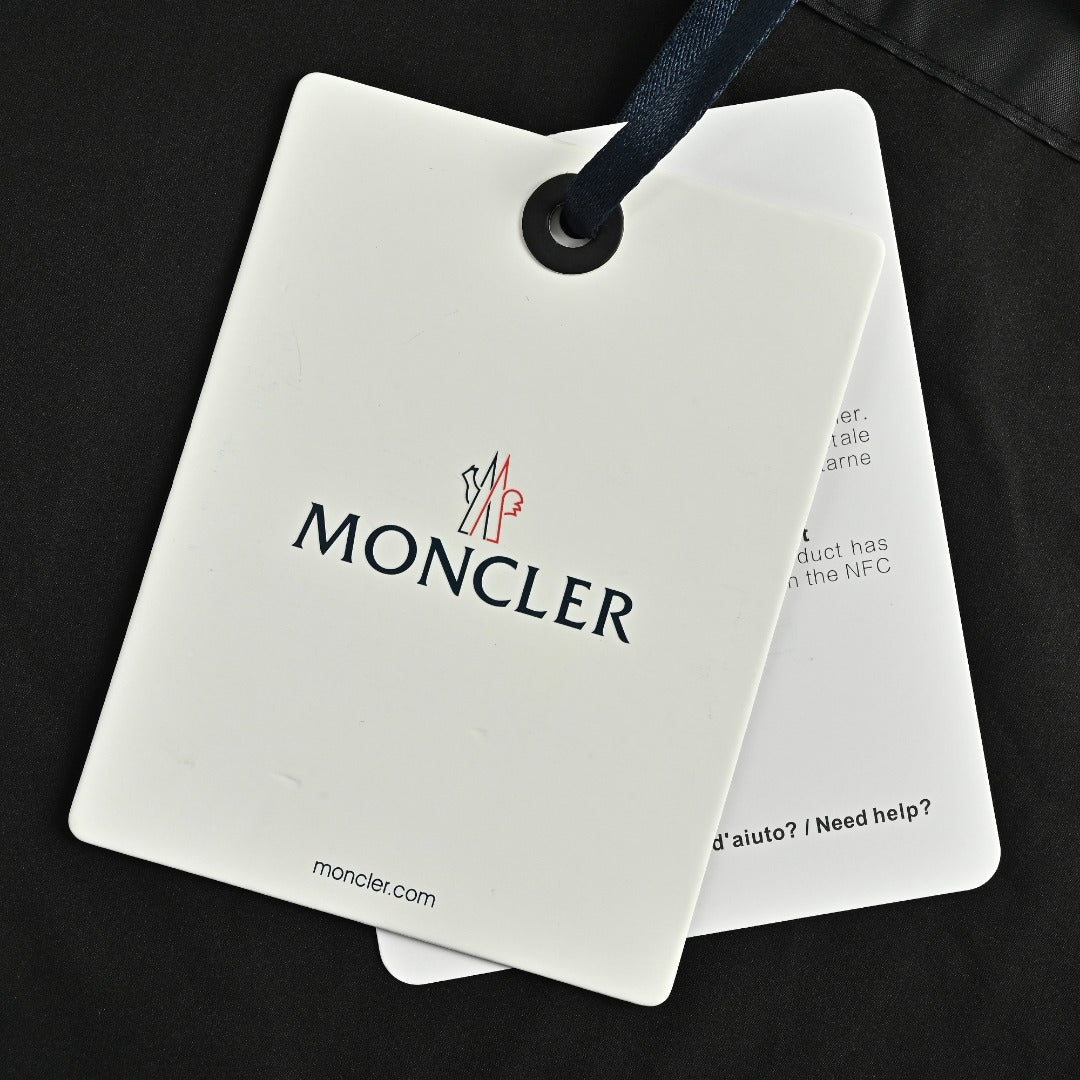 Moncler MC Black Zip-Pocket Vest with Hidden Hood