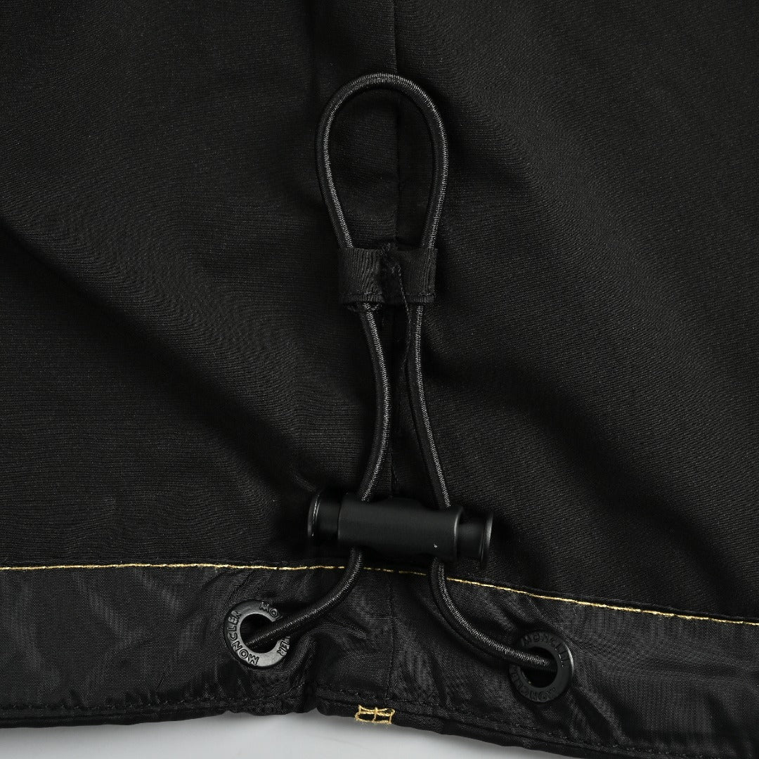 Moncler MC Black Zip-Pocket Vest with Hidden Hood