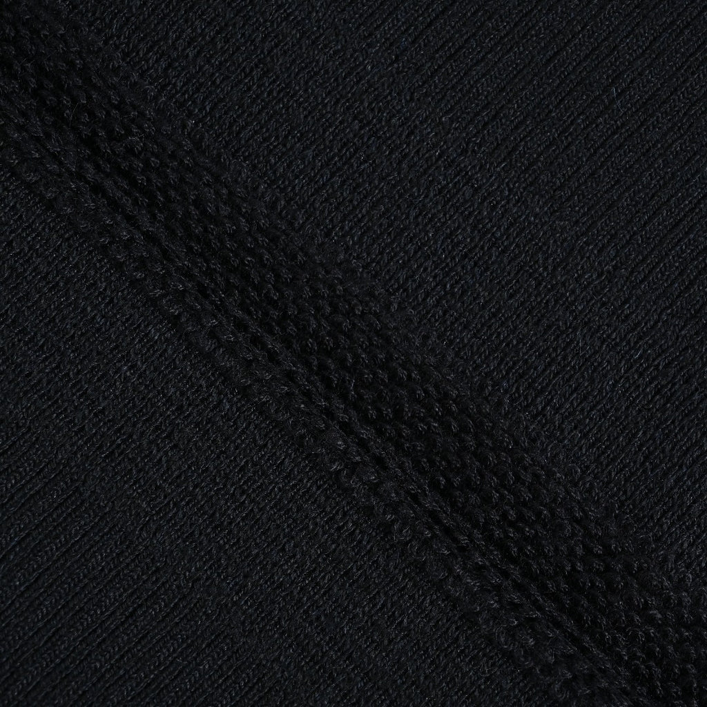 Moncler MC Black Crewneck Sweater with Sleeve Pocket