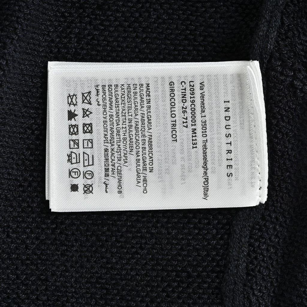 Moncler MC Black Crewneck Sweater with Sleeve Pocket